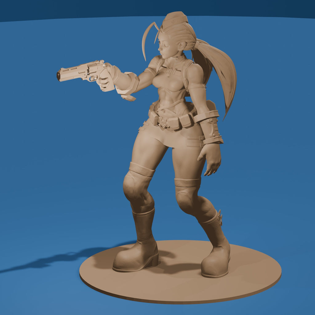 Cammy Police Woman Figure: Gaming Enthusiast Model