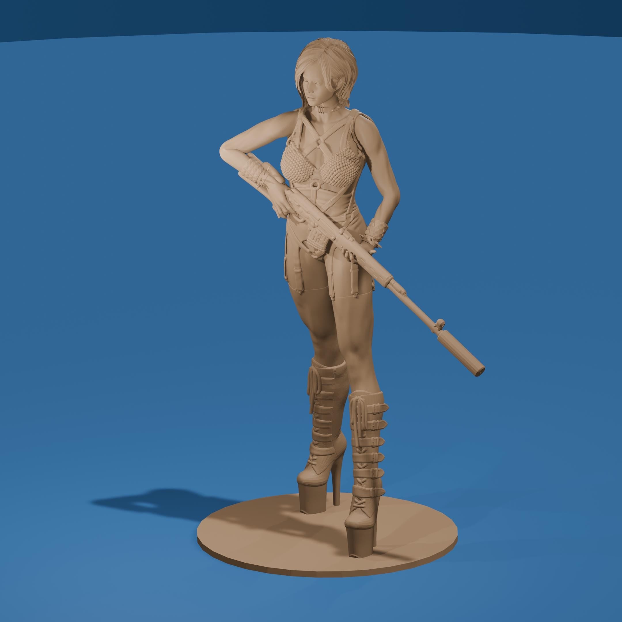 Sheva the Sniper Figure / Post-Apocalypse Woman Model