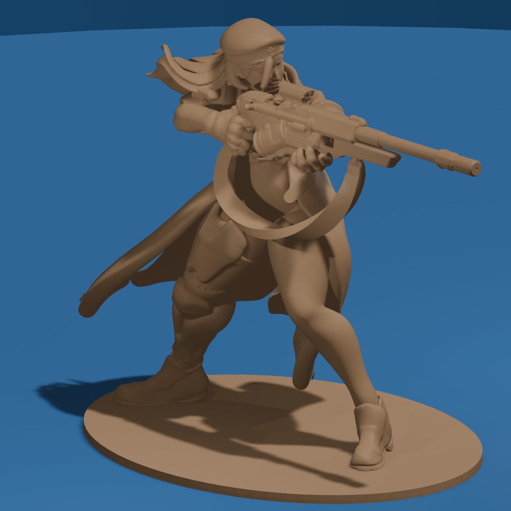 Sniper Woman / Soldier Figure