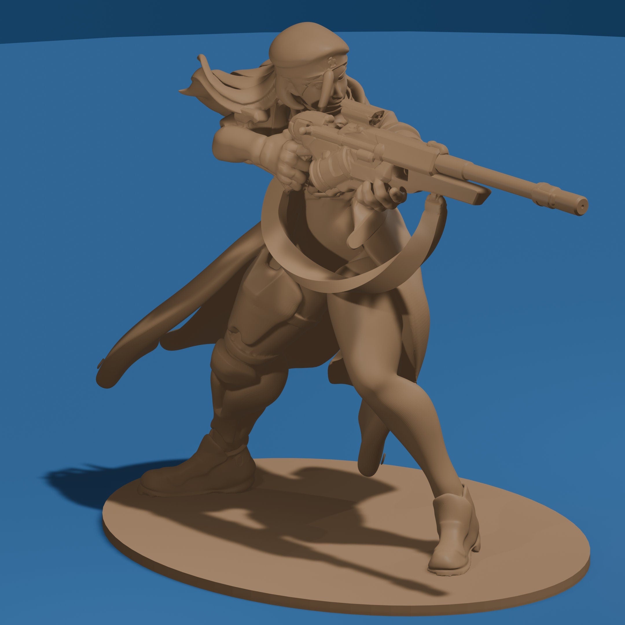 Sniper Woman / Soldier Figure
