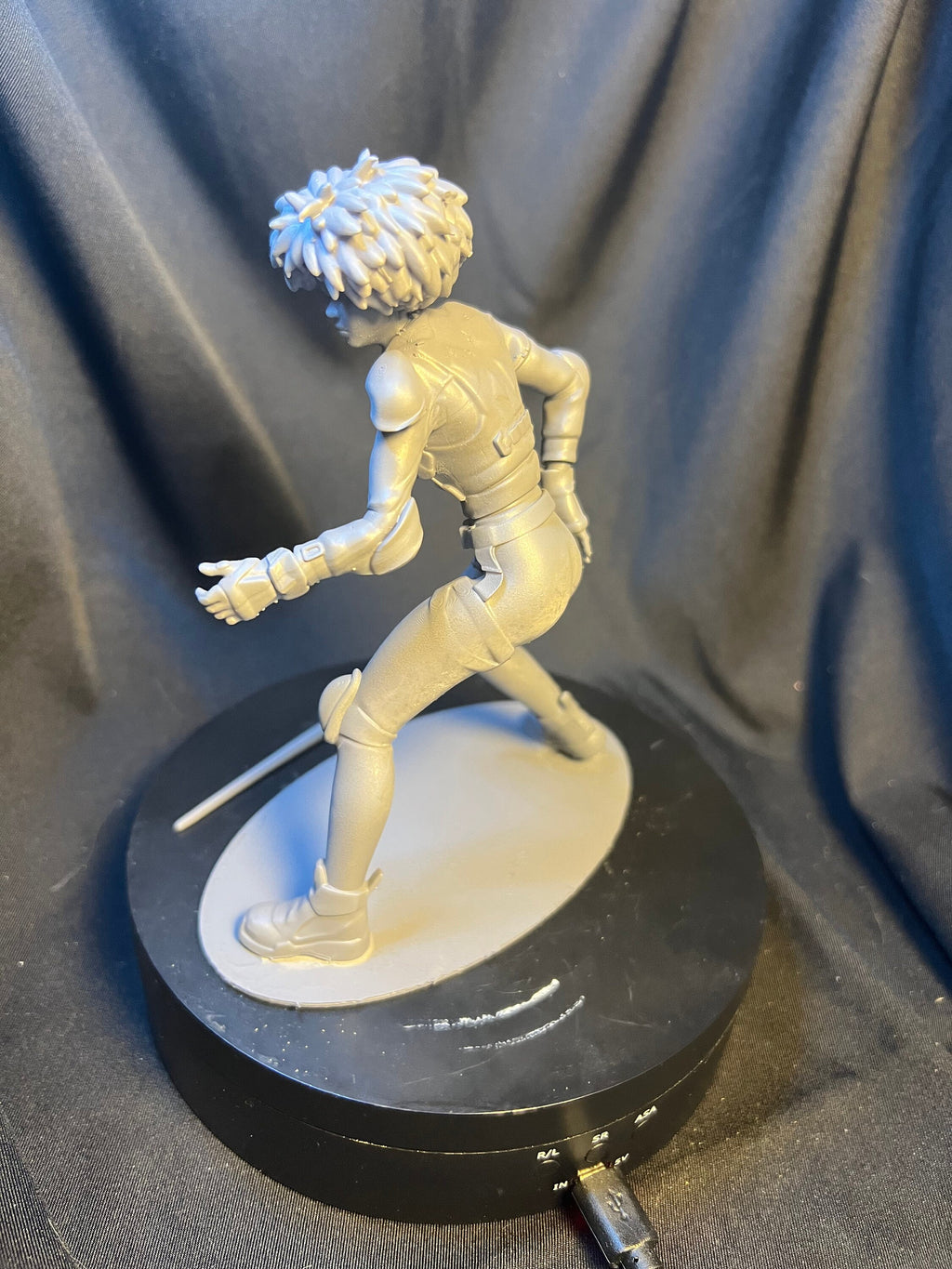 Sci-Fi Fan Art Figure: 3D Printed Space Warrior, 5.75"