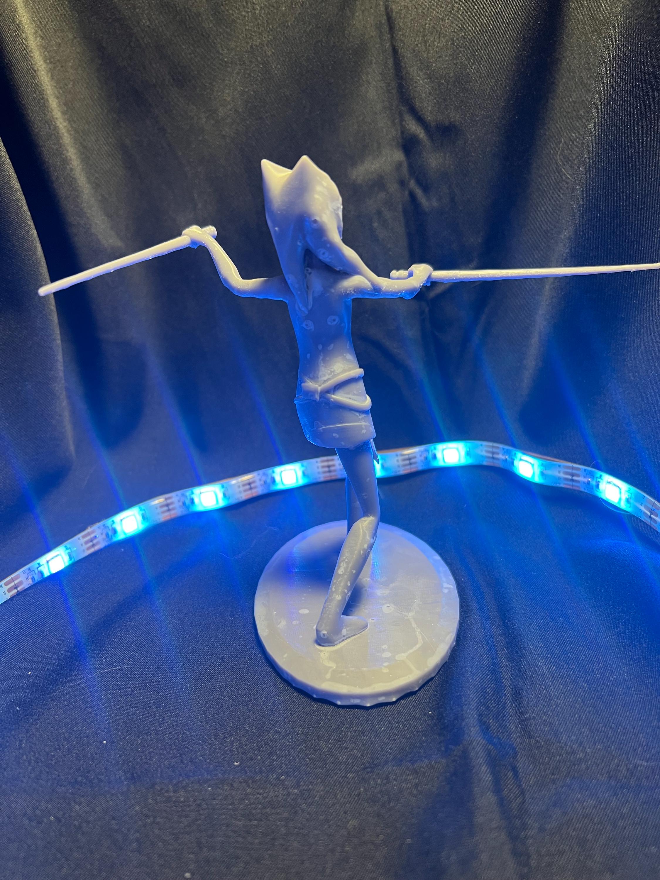Space Warrior Girl Figure: 3D Printed Fan Art Miniature