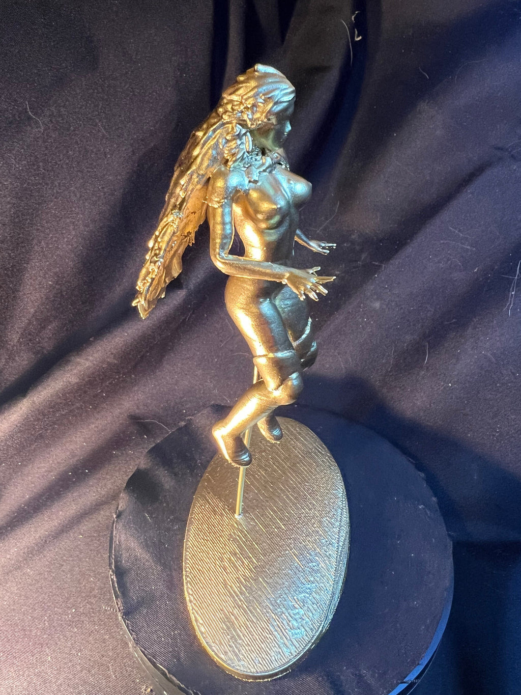 Blazing Star Superhero Figure, Fire Energy Sculpture