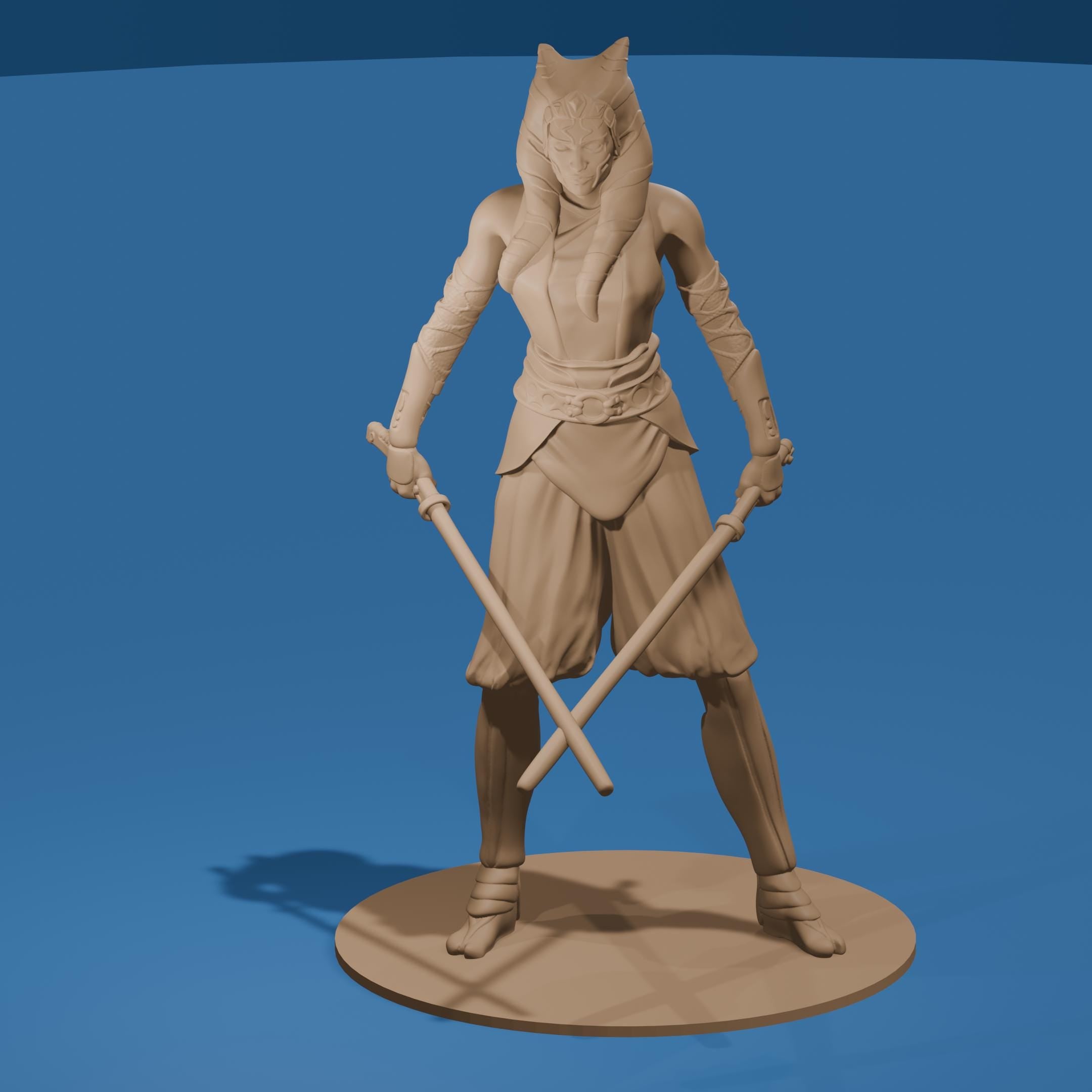 Space Warrior Woman / Fighting Adult Ahsoka Figure