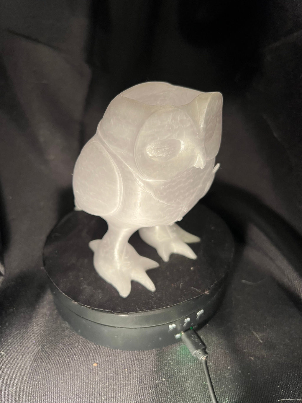 Owl Desk Organizer, Pen Brush Holder, 4.5" Tall