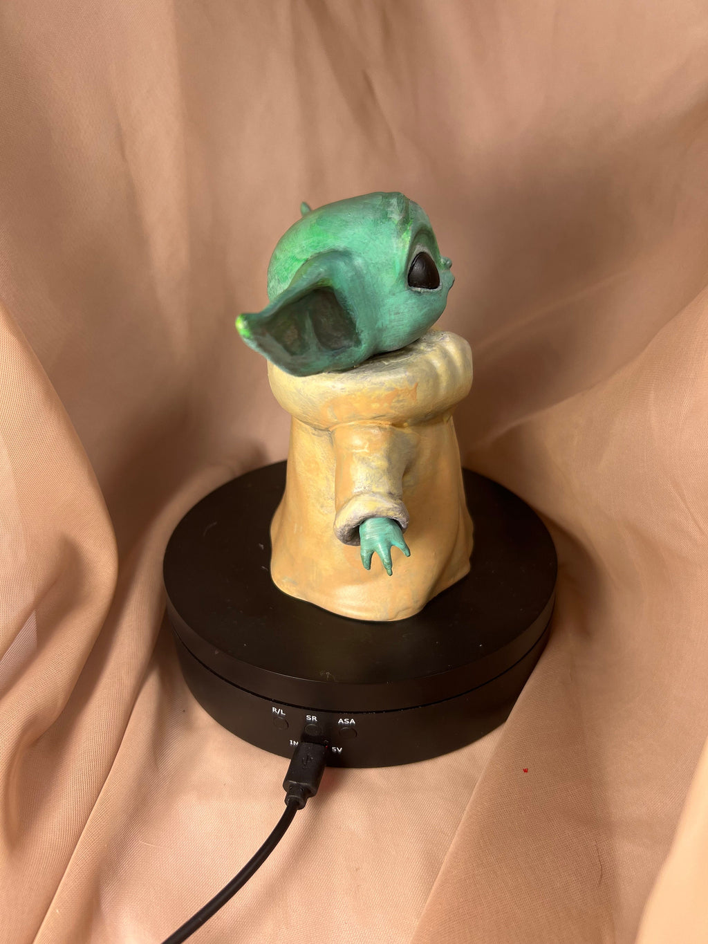 Hand-Painted Space Baby Figurine: 4.5-inch Sci-Fi Collectible