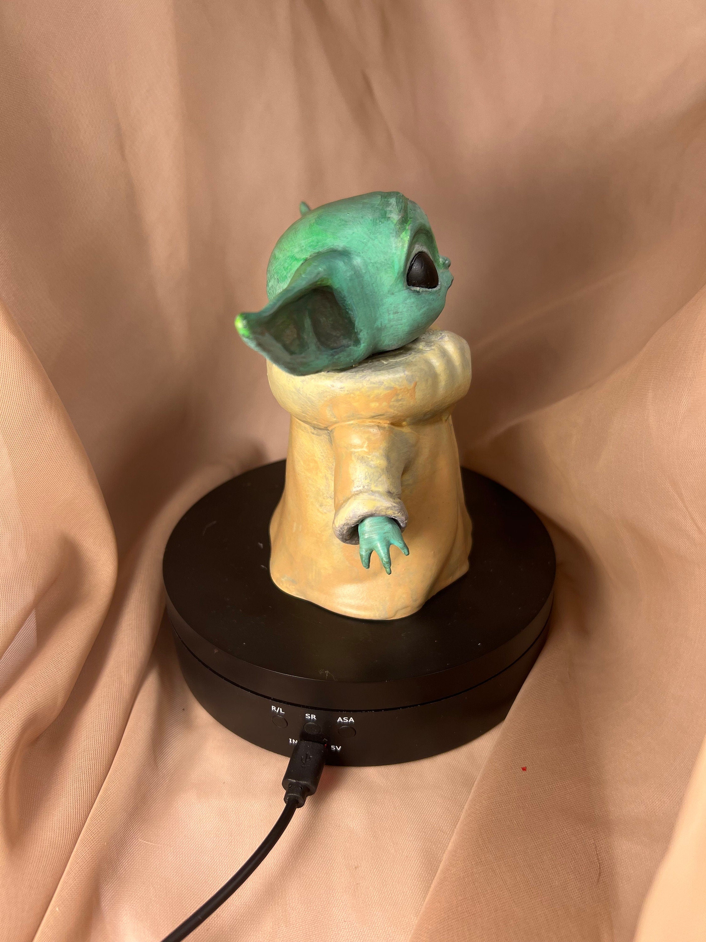 Hand-Painted Space Baby Figurine: 4.5-inch Sci-Fi Collectible