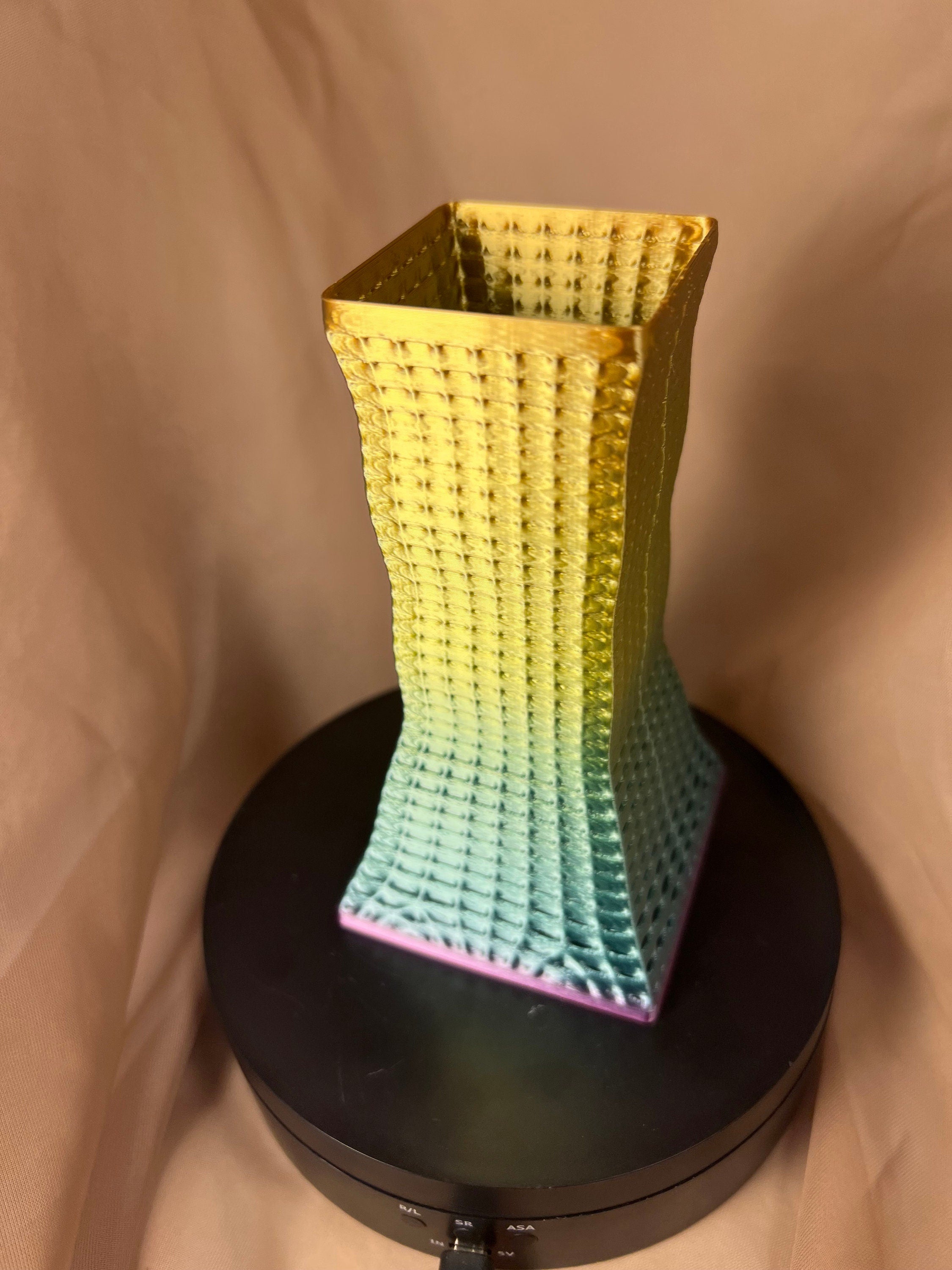 3D Printed Multicolored Vase, Decorative Pencil Holder