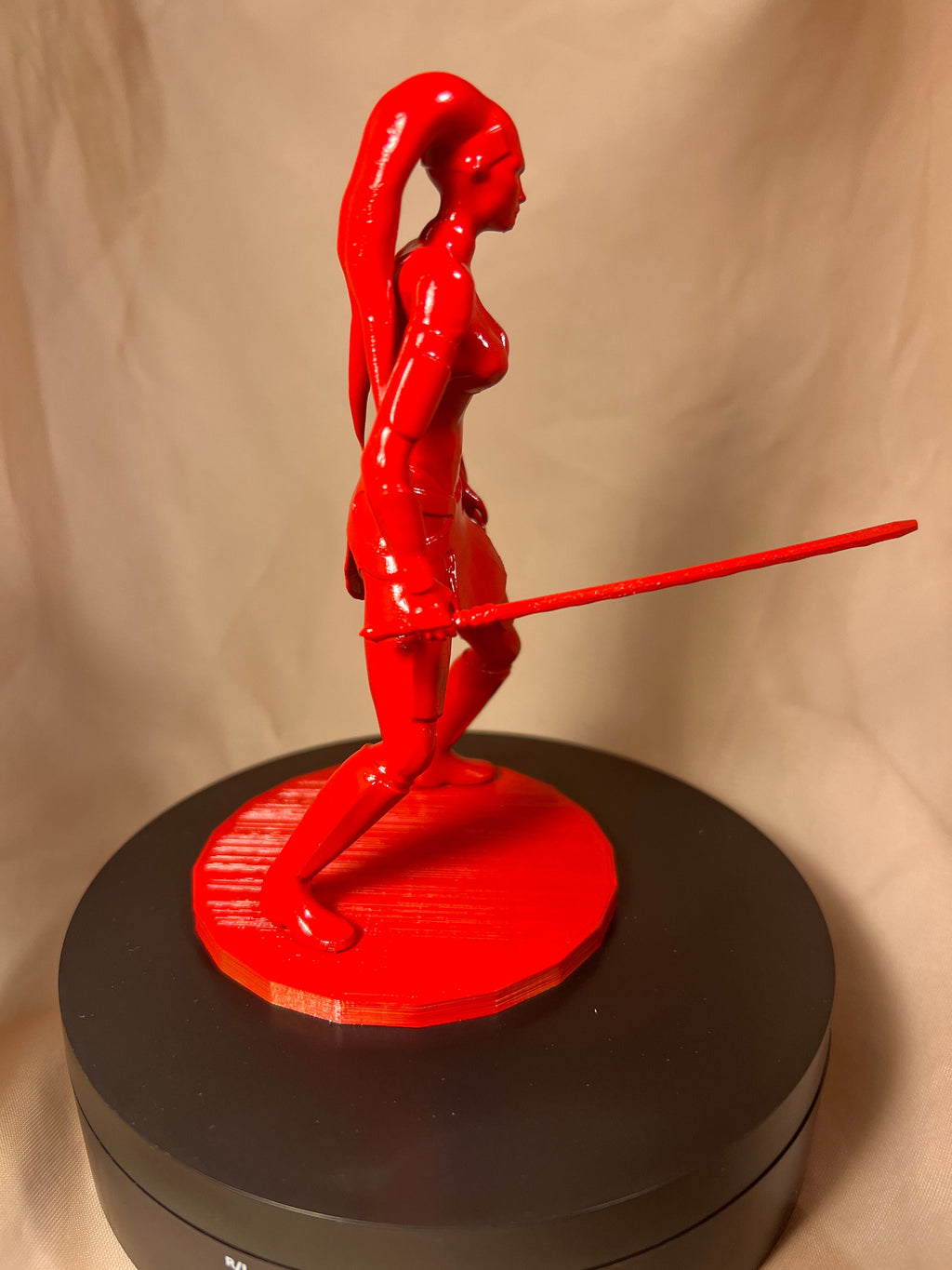 Female Space Warrior Dark Side Figure / Talon Figurine
