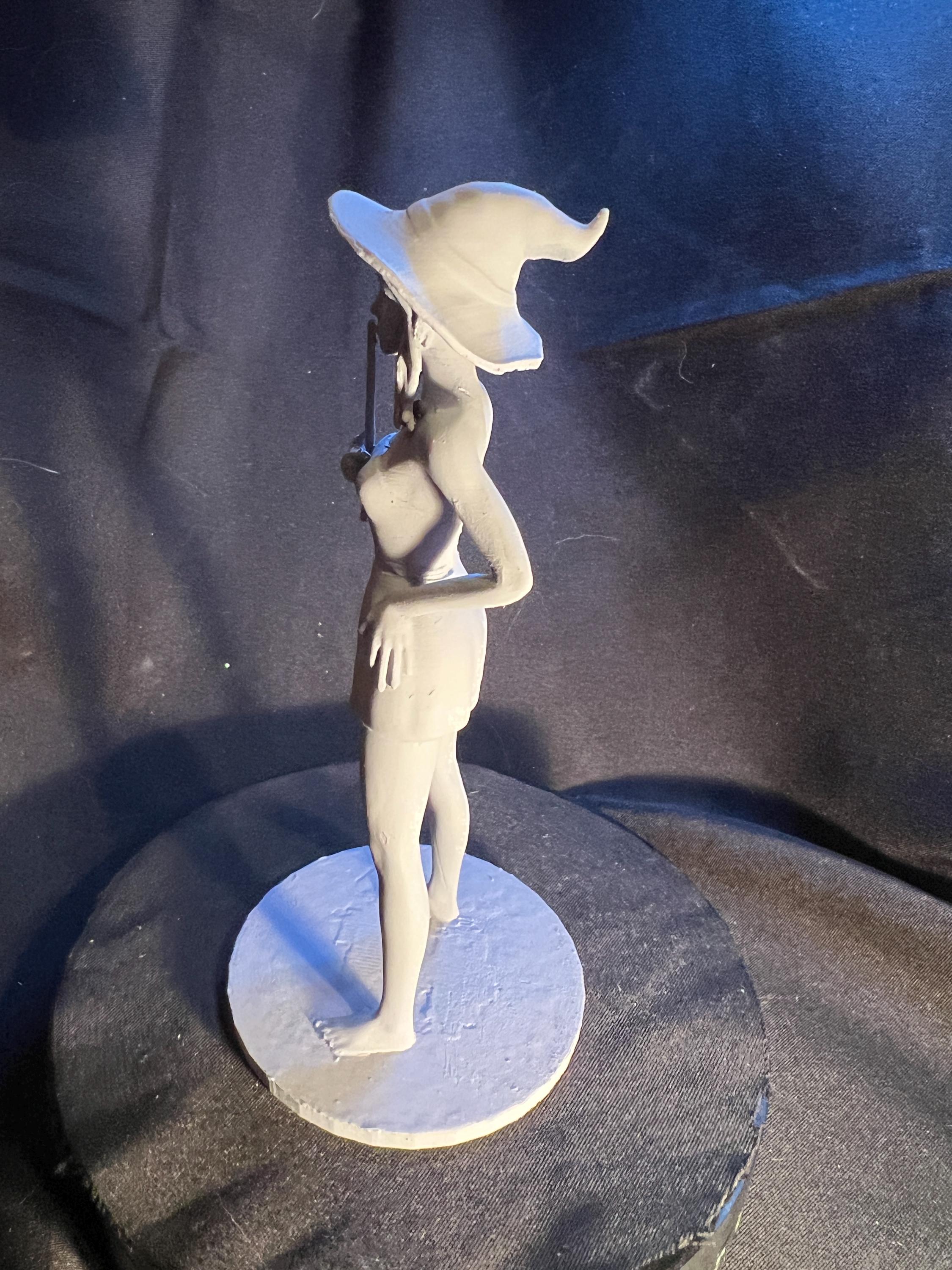 Seductive Witch with Wand