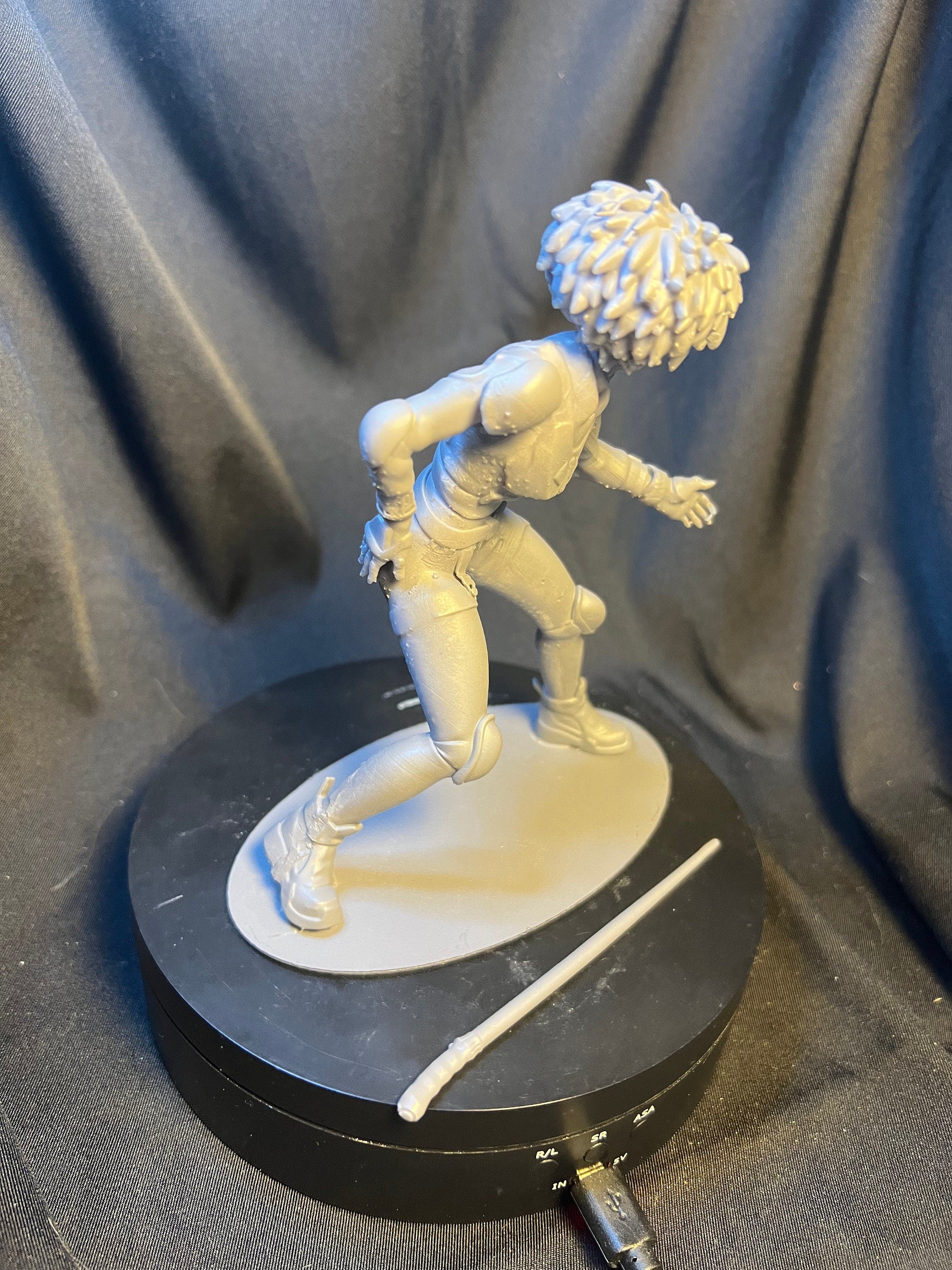 Sci-Fi Fan Art Figure: 3D Printed Space Warrior, 5.75"