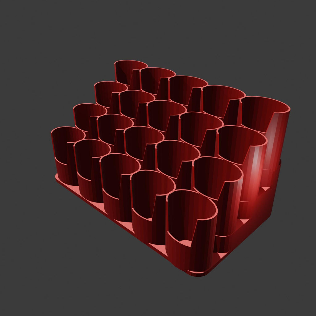 20 Slot Stepped Paint Tube Holder for 2 fl oz / 60 ml paint tubes