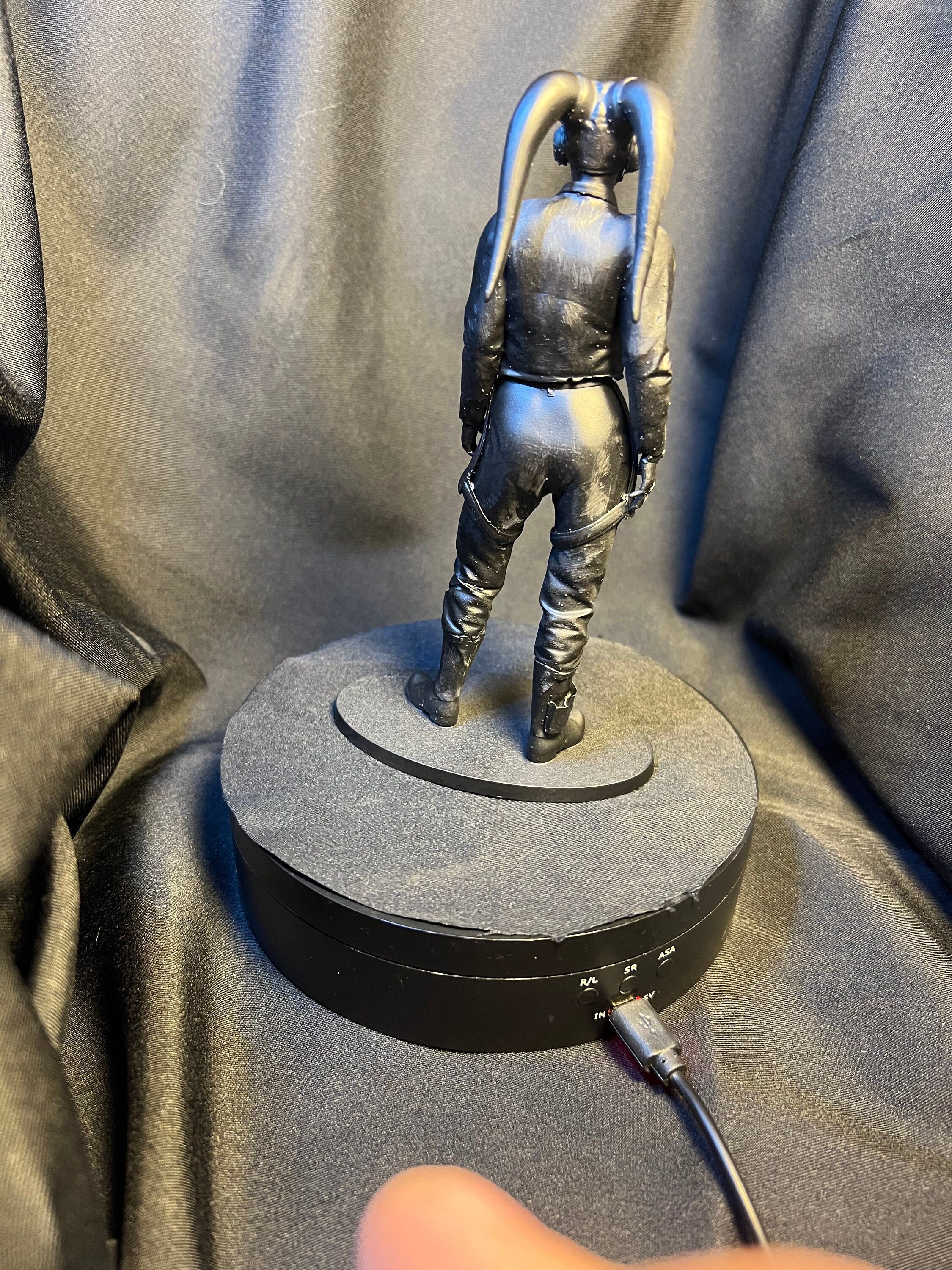 3D Printed Female Space Alien Pilot Figure, Sci-Fi Collectible