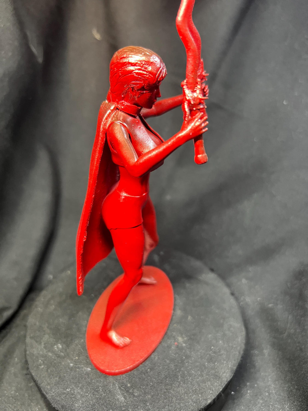 Fierce Warrior Woman – Dual Swords & Flowing Cape