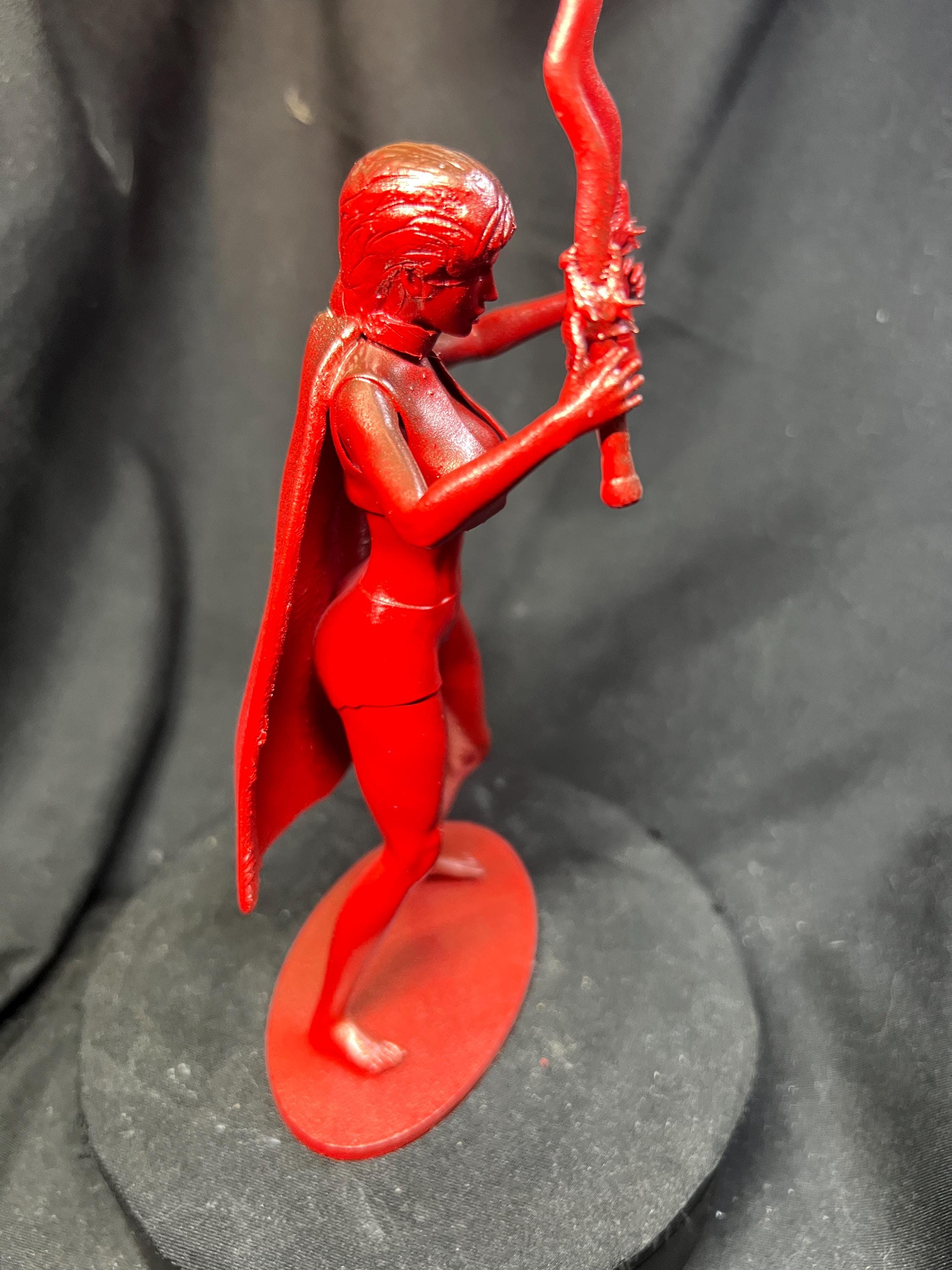 Fierce Warrior Woman – Dual Swords & Flowing Cape