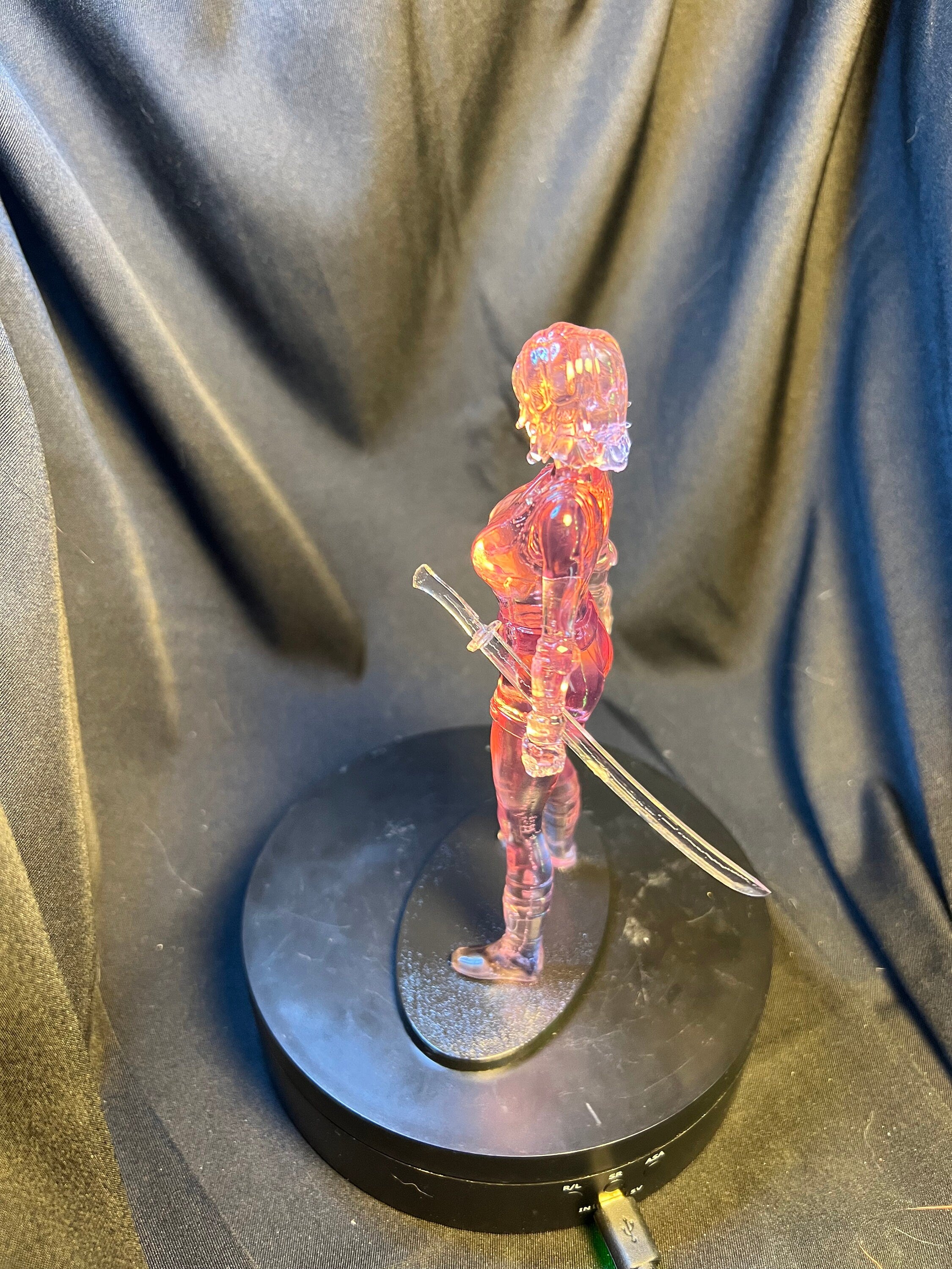 Modern Chinese Sword Fighting Girl Figure