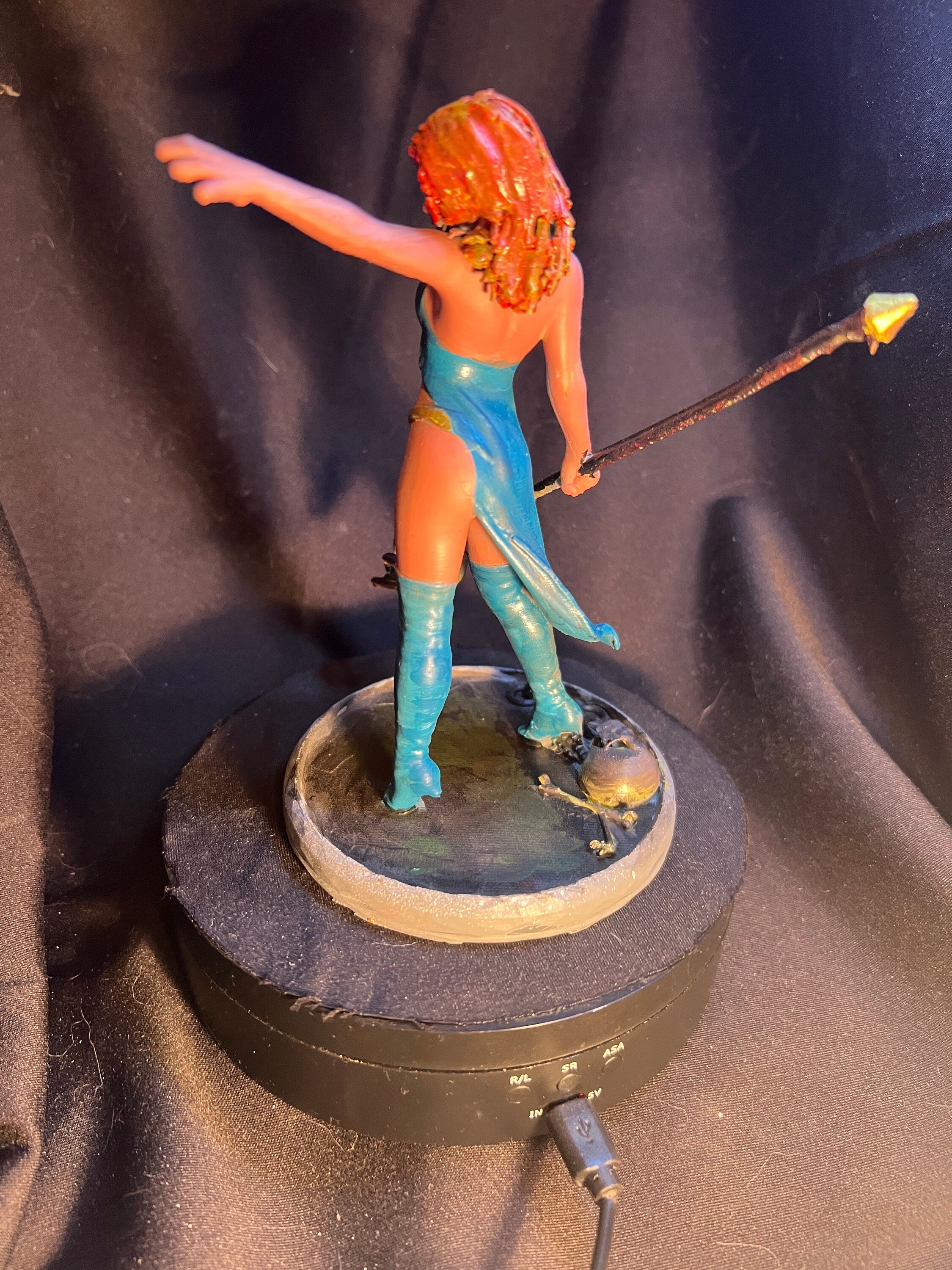 Fantasy Evoker Figure /  Female Mage Model