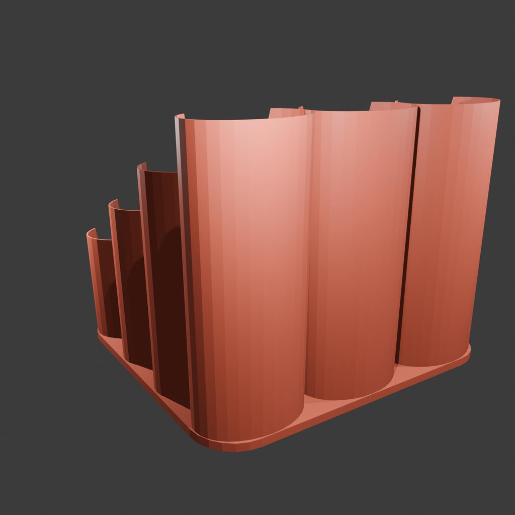 12 Slot Stepped Paint Tube Holder for  8.45 OZ / 250 ml Tubes