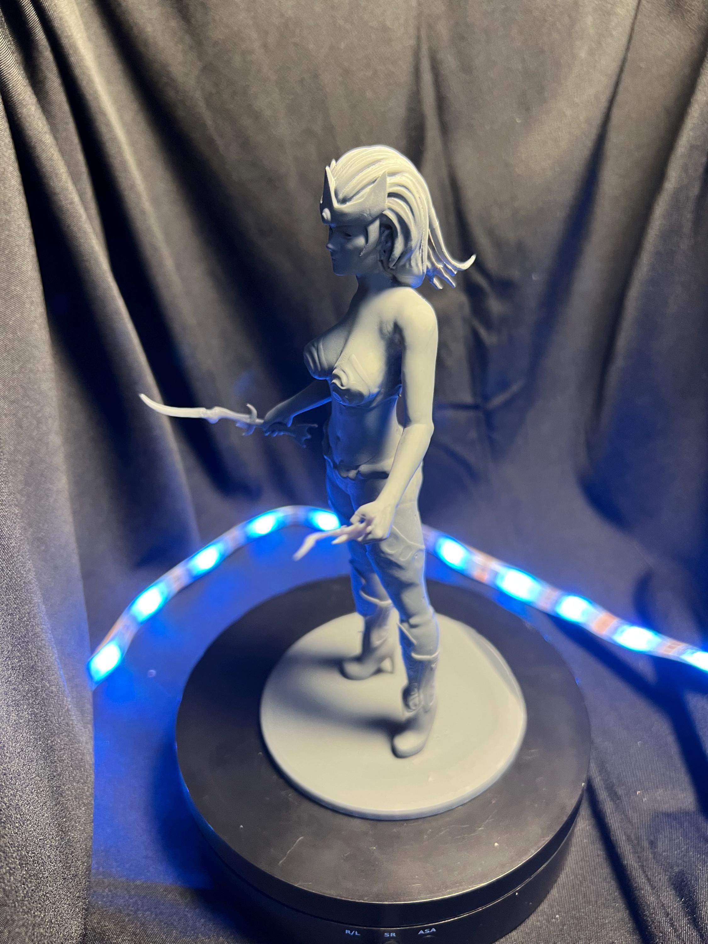 Dual Wielding Elf Rogue Figure