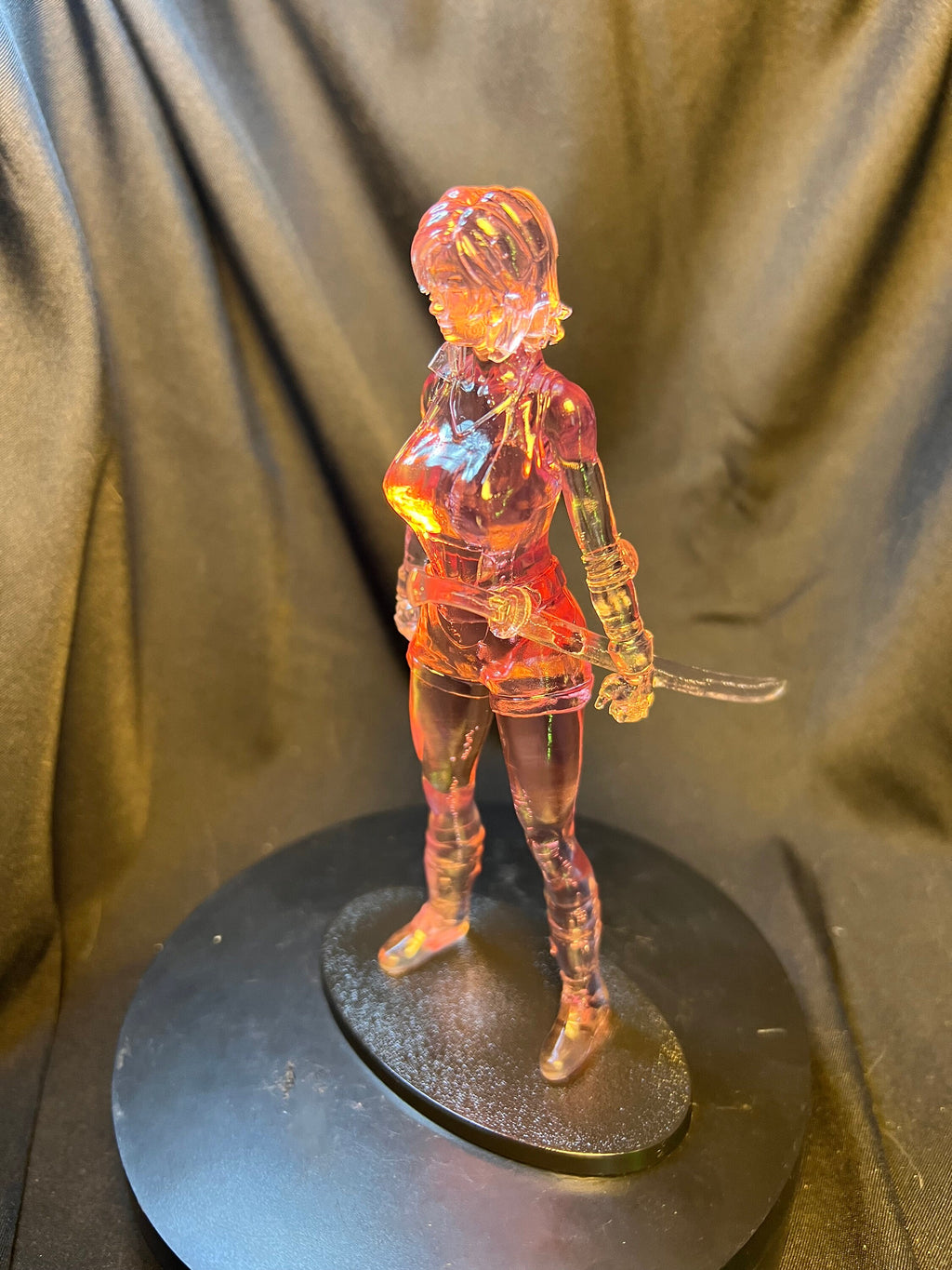 Modern Chinese Sword Fighting Girl Figure