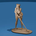 Sexy Sailor Girl Mopping the Deck Collectible Figure