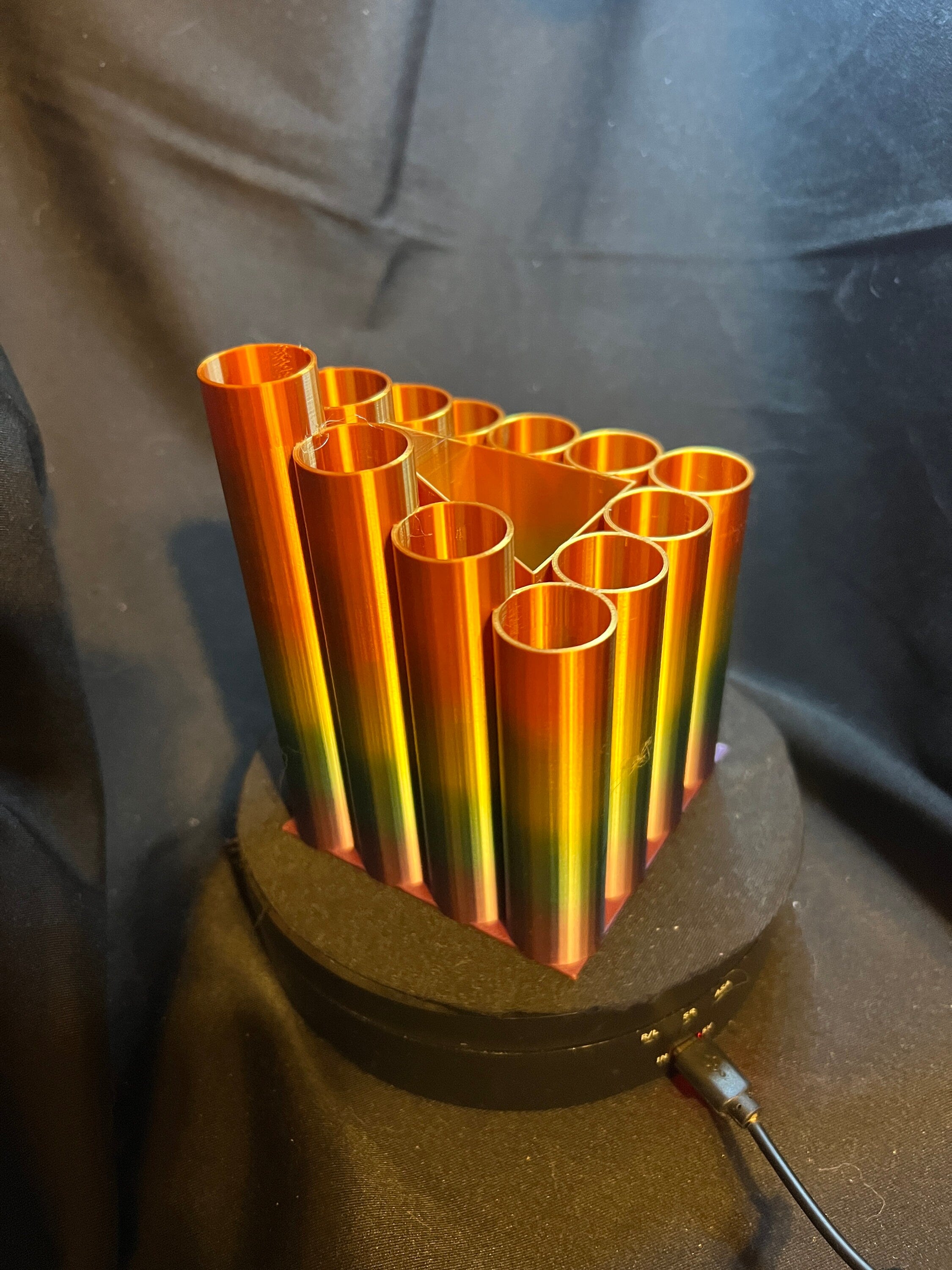 Stepped Multi-section Brush and Paint Tube Holder