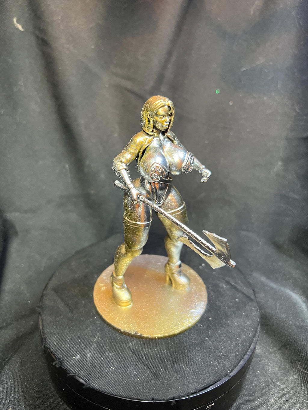 Curvy Vampire Woman with an Axe