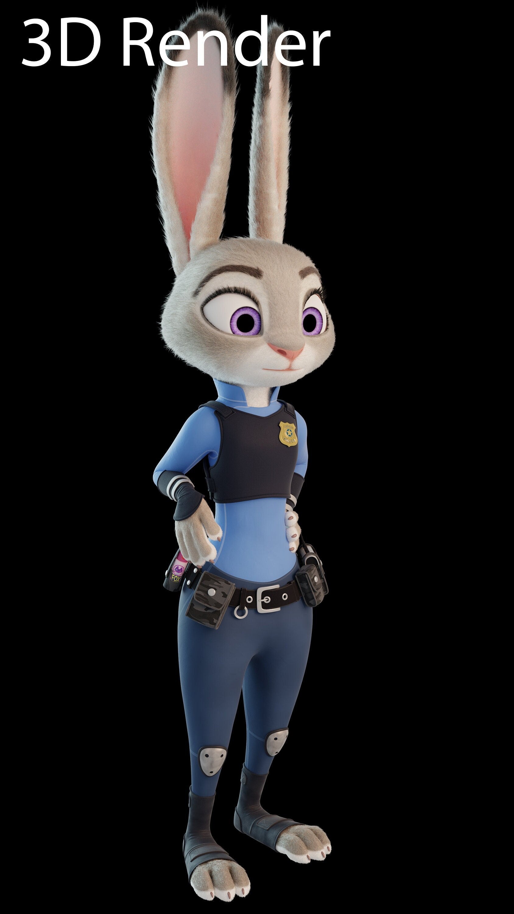 Judy Hopps from Zootopia / Bunny Character Figure
