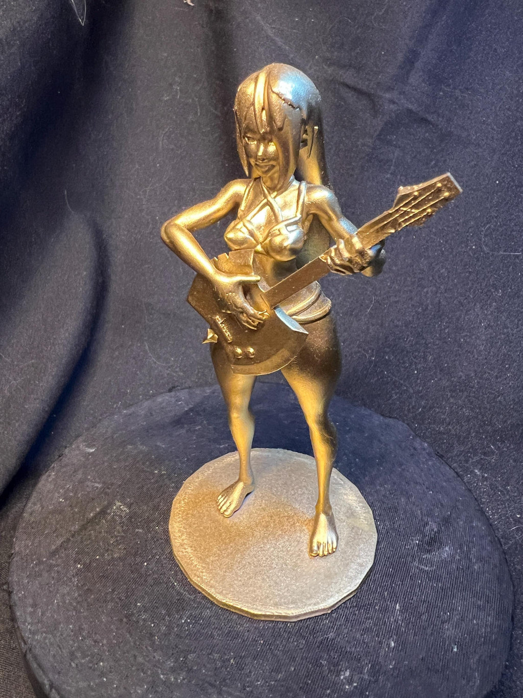 Swimsuit Rocker Girl with Axe Guitar