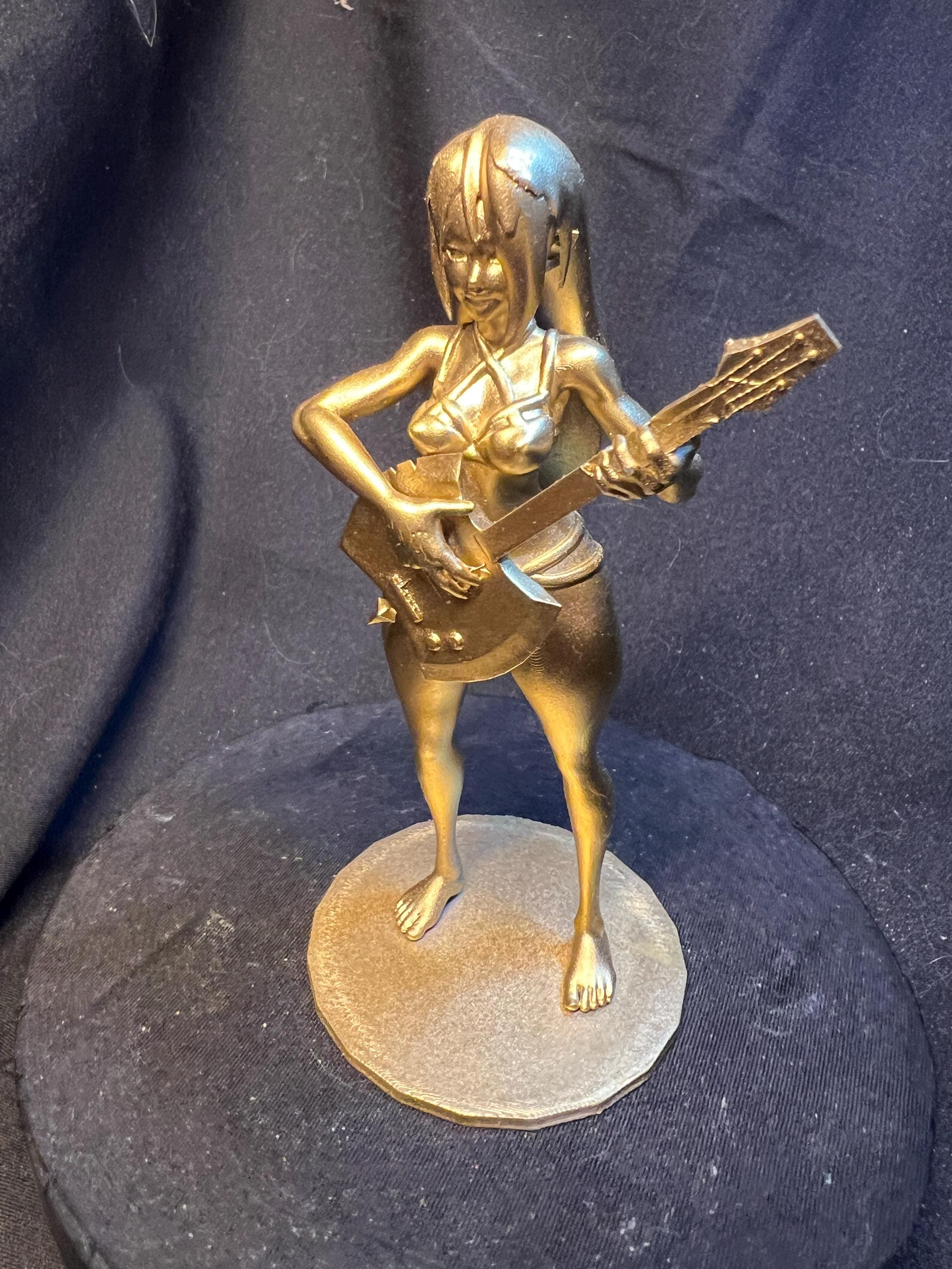 Swimsuit Rocker Girl with Axe Guitar