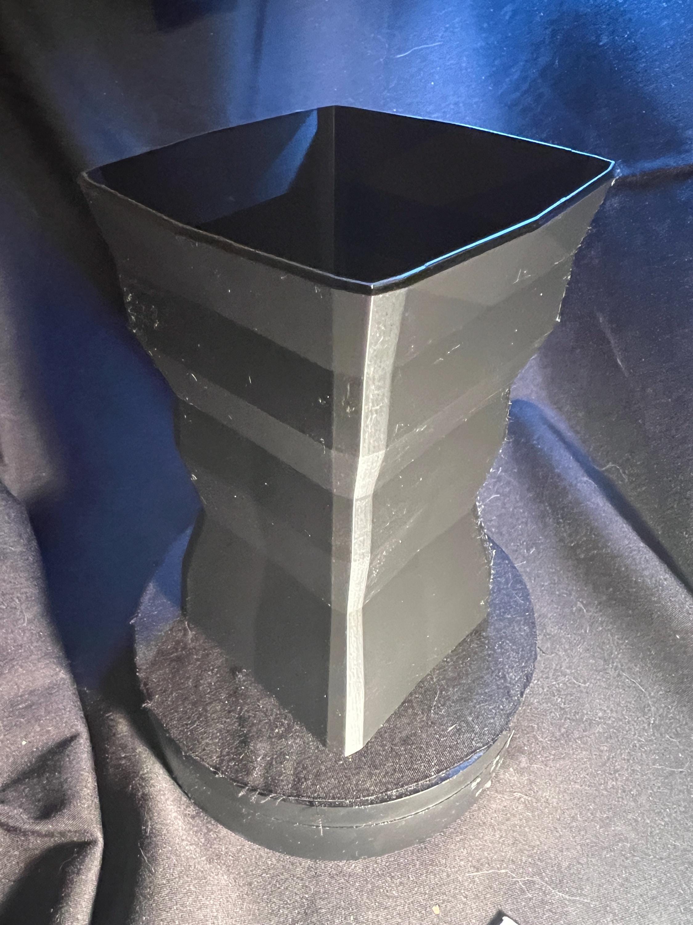 Square Faceted Vase