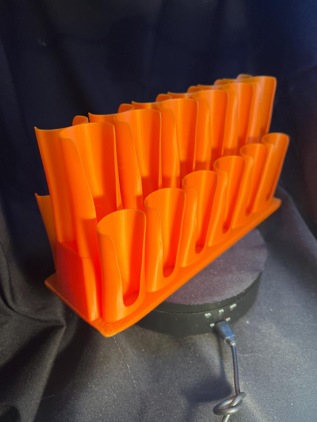 Acrylic Paint Tube Holder: Double Decker, 24 Slot Organizer, For 12 ml / .4 oz tubes.