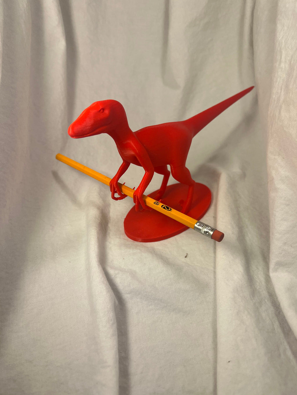 Velociraptor Figure, Dinosaur Pencil Holder