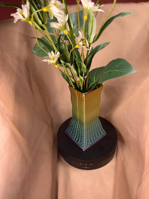 3D Printed Multicolored Vase, Decorative Pencil Holder