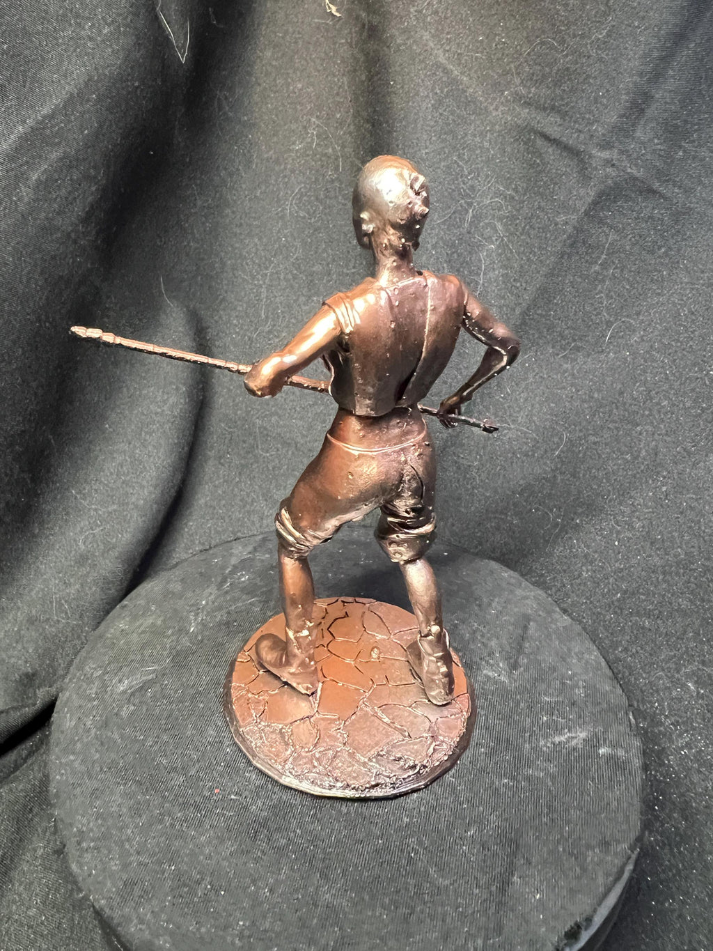 Wasteland Fighter Woman with Staff Post-Apocalyptic Model