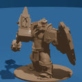 Dwarf Warrior Minature / Fantasy Dwarven Warrior Figure