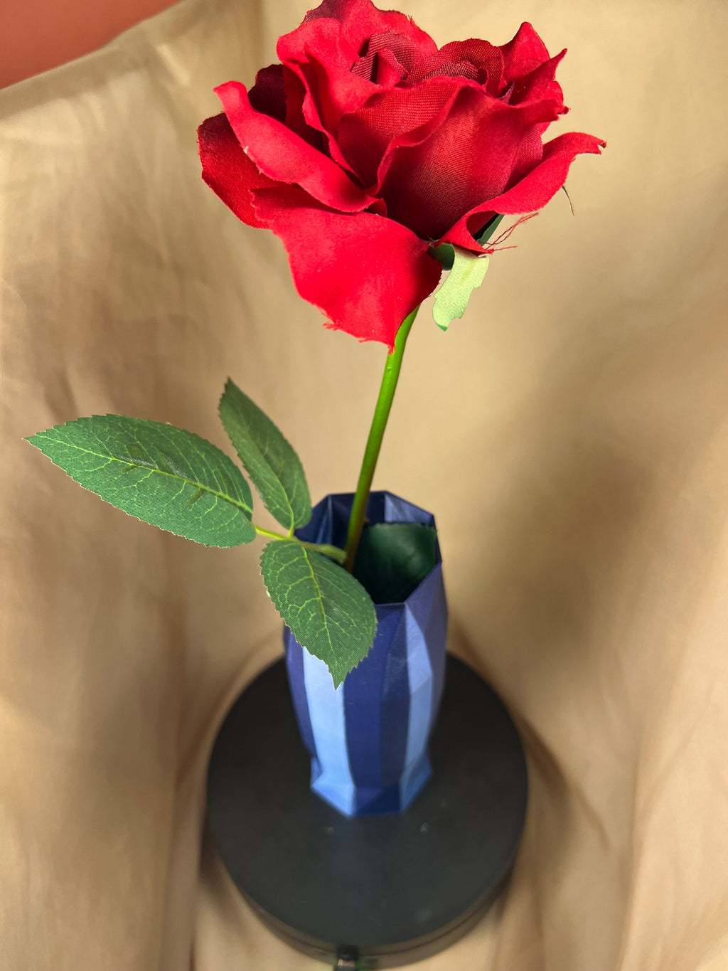 Faceted Vase Decorative Dry Flower & Pencil Holder