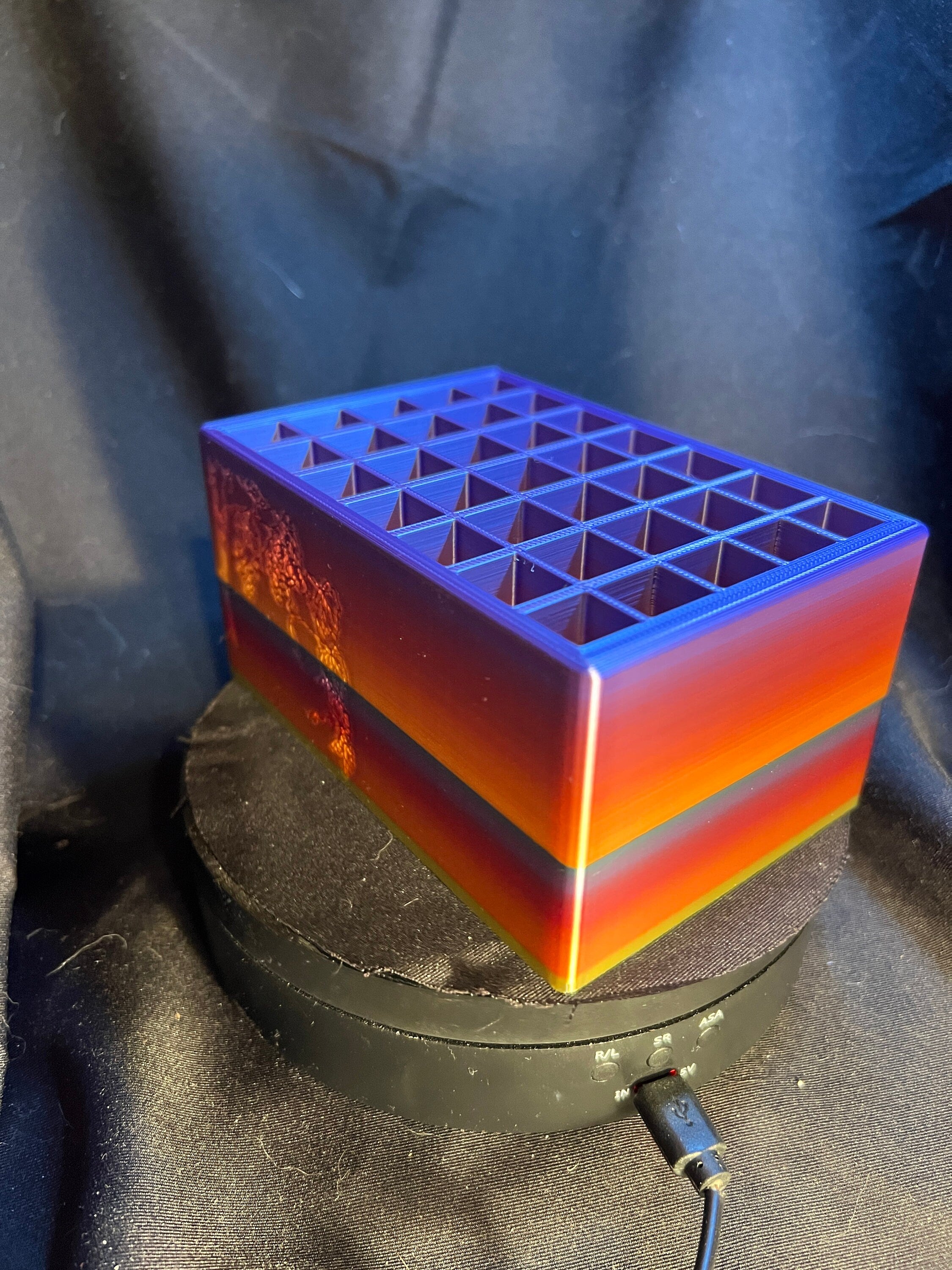 Brush and Tool Holder with Vine Embossing