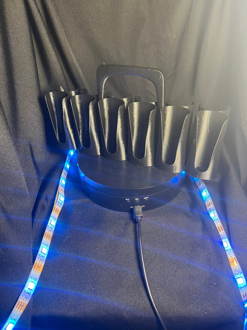 12-Slot Paint Tube Holder: Acrylic or Oil Paint Organizer. For 12 ml or .4 oz tubes.