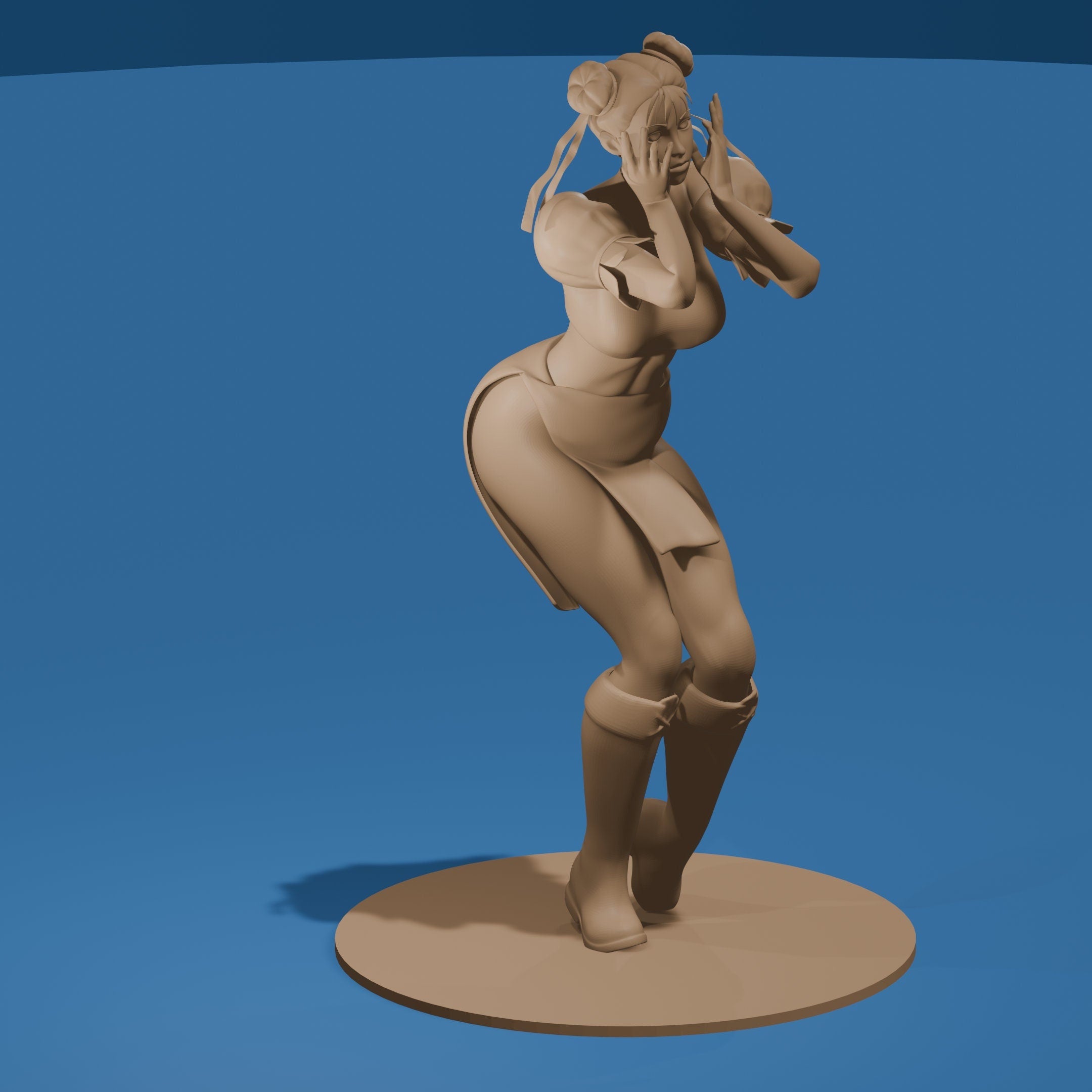 Chun-Li Figurine: 5" Unpainted Street Fighter Miniature
