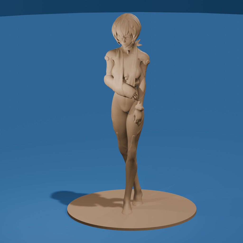 Injured Anime Woman Figurine
