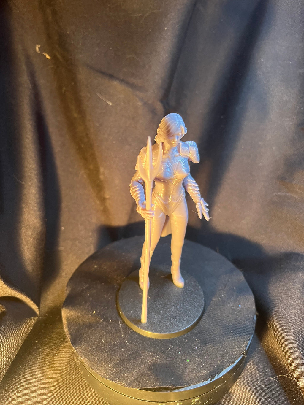 Aurora Armored Woman / Girl with a Trident / Fantasy Warrior Figure