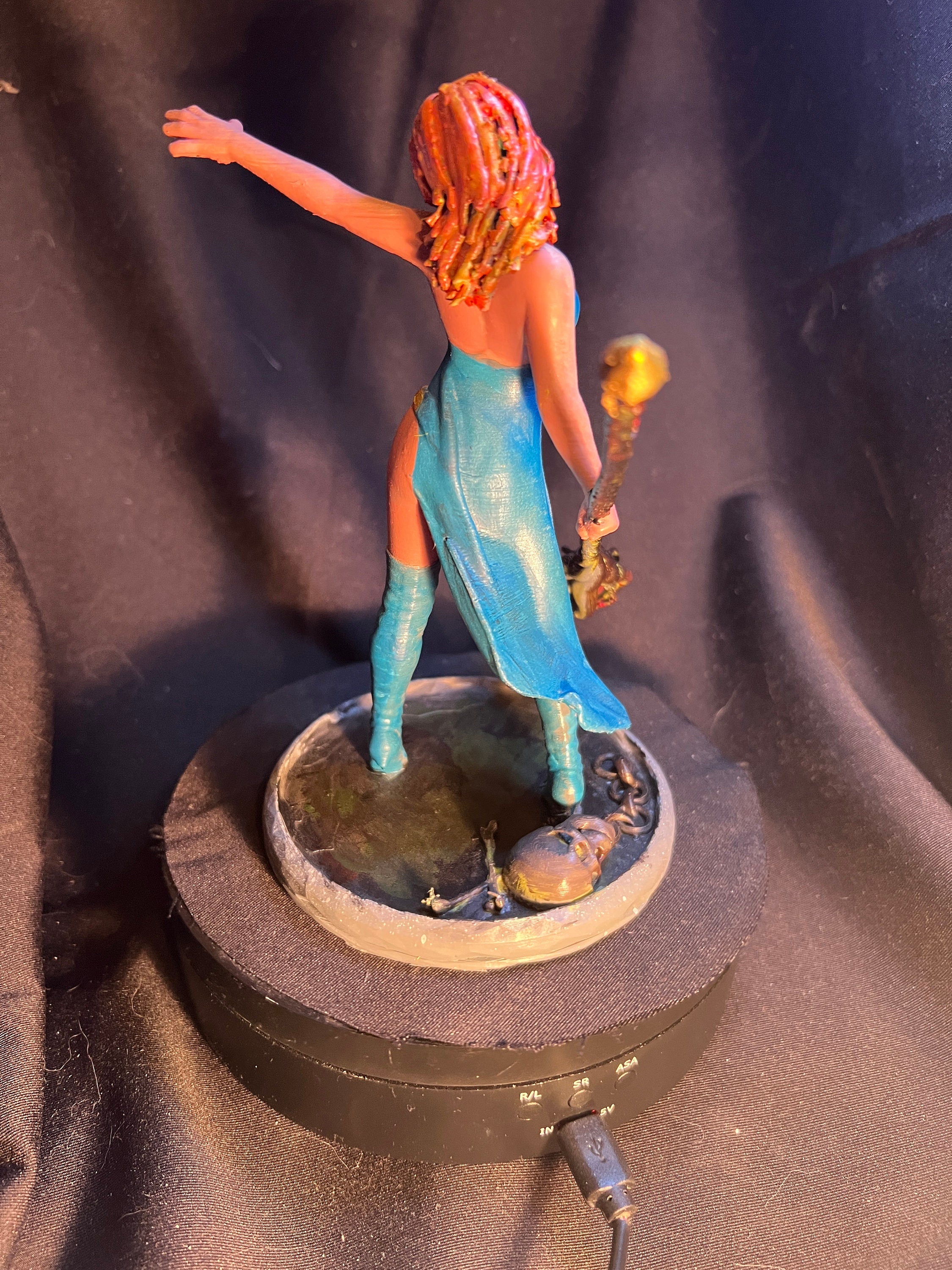 Fantasy Evoker Figure /  Female Mage Model