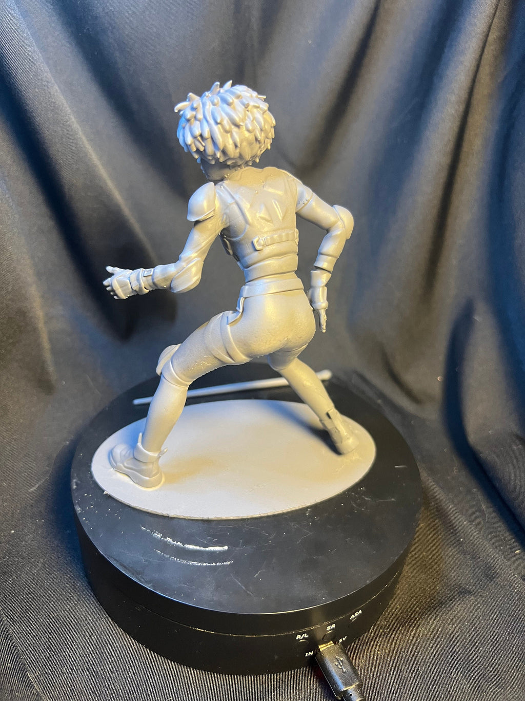 Sci-Fi Fan Art Figure: 3D Printed Space Warrior, 5.75"