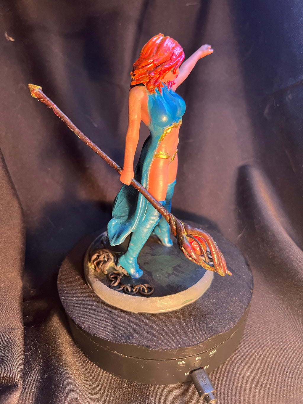 Fantasy Evoker Figure /  Female Mage Model