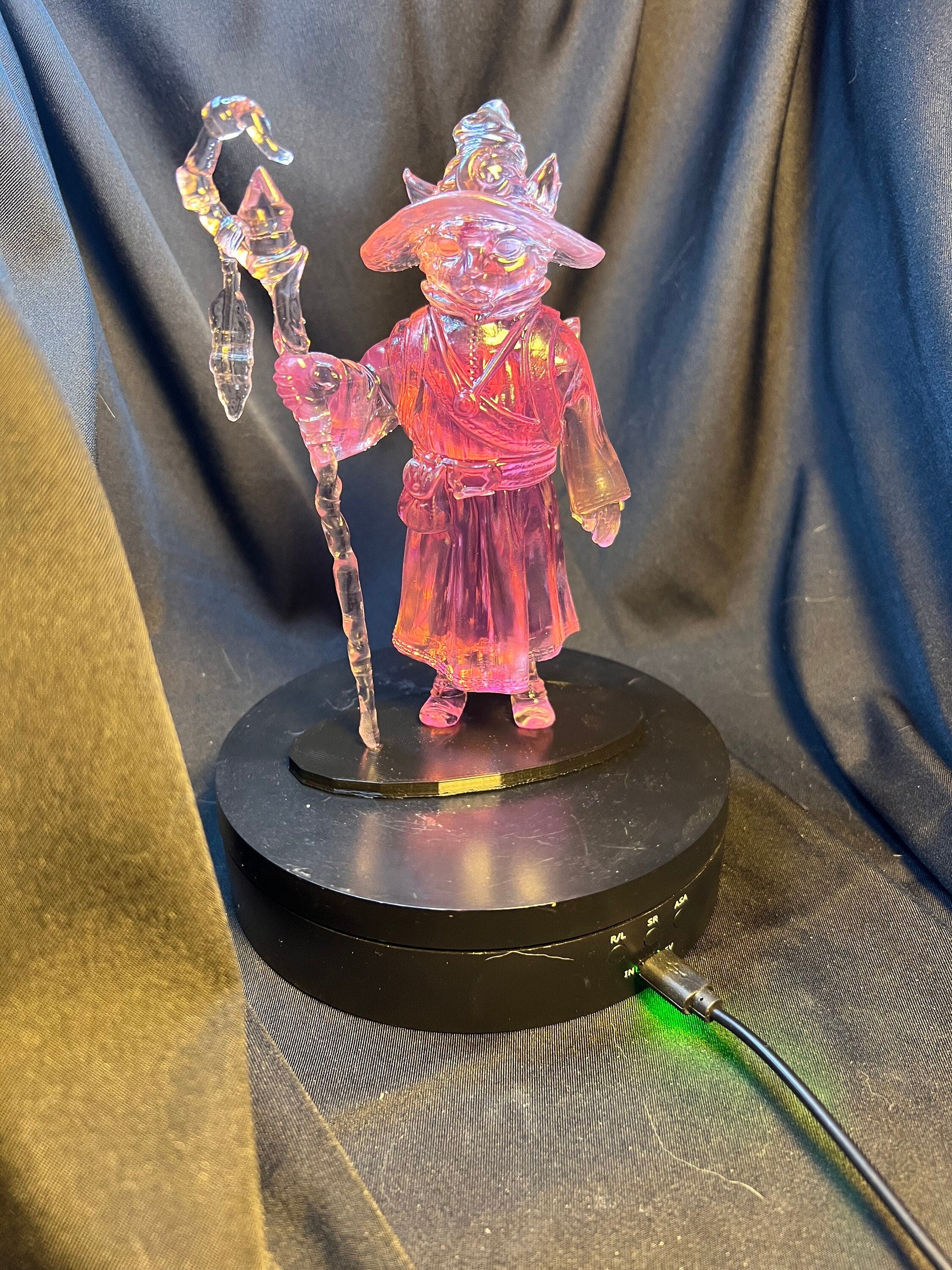 Cat Wizard Figure / Fantasy Mage Figurine