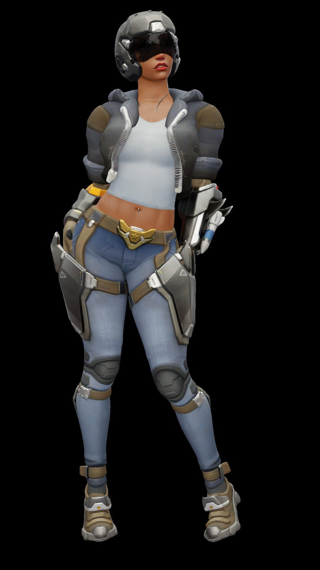 Sexy Female Pilot Figure