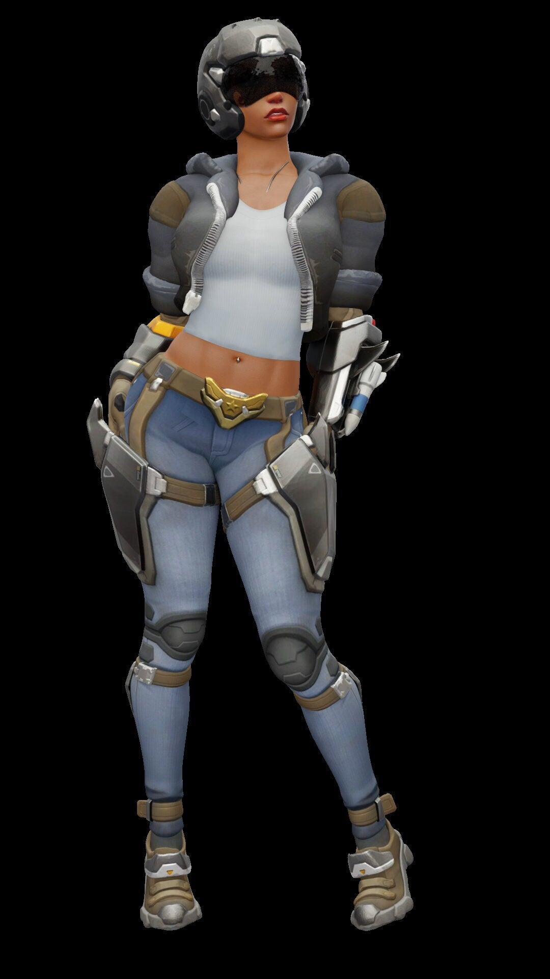 Sexy Female Pilot Figure