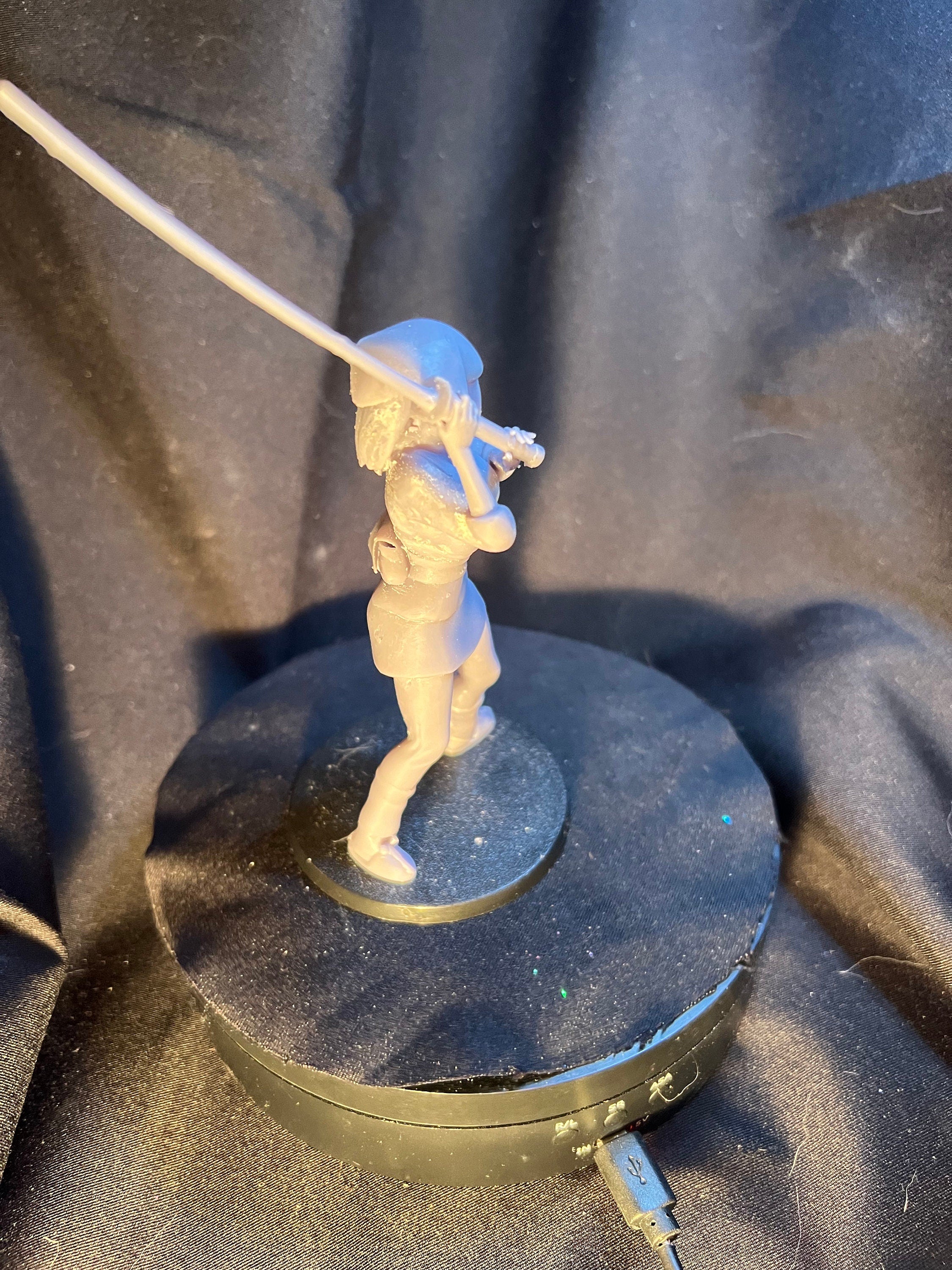 Peasant Japanese Woman Figure / Female with a Sword