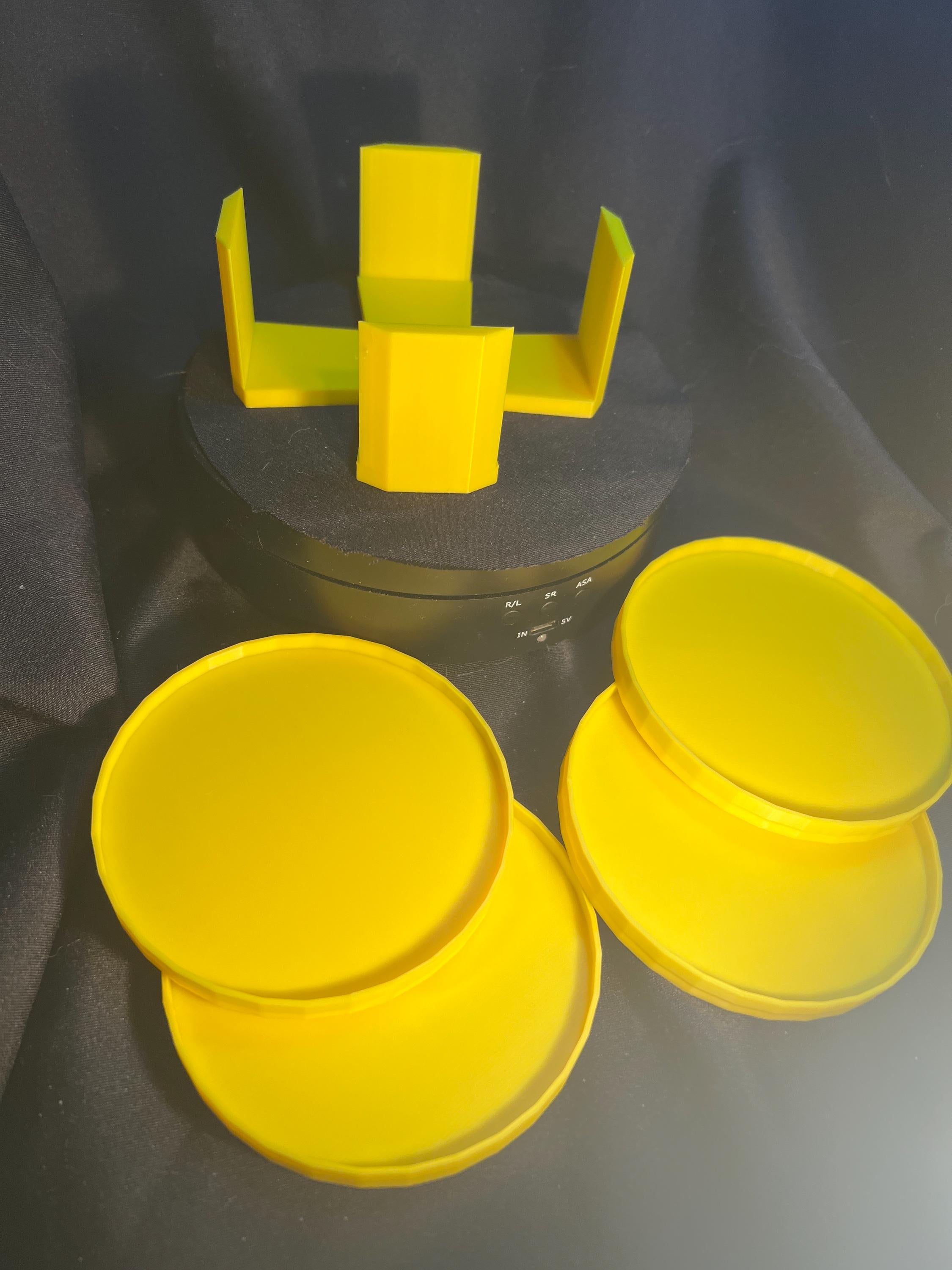 Colored Drink Coasters / Party Drink Holders